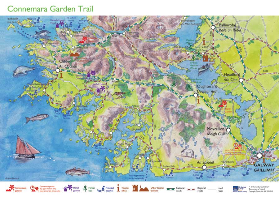 Connemara Garden Trail map